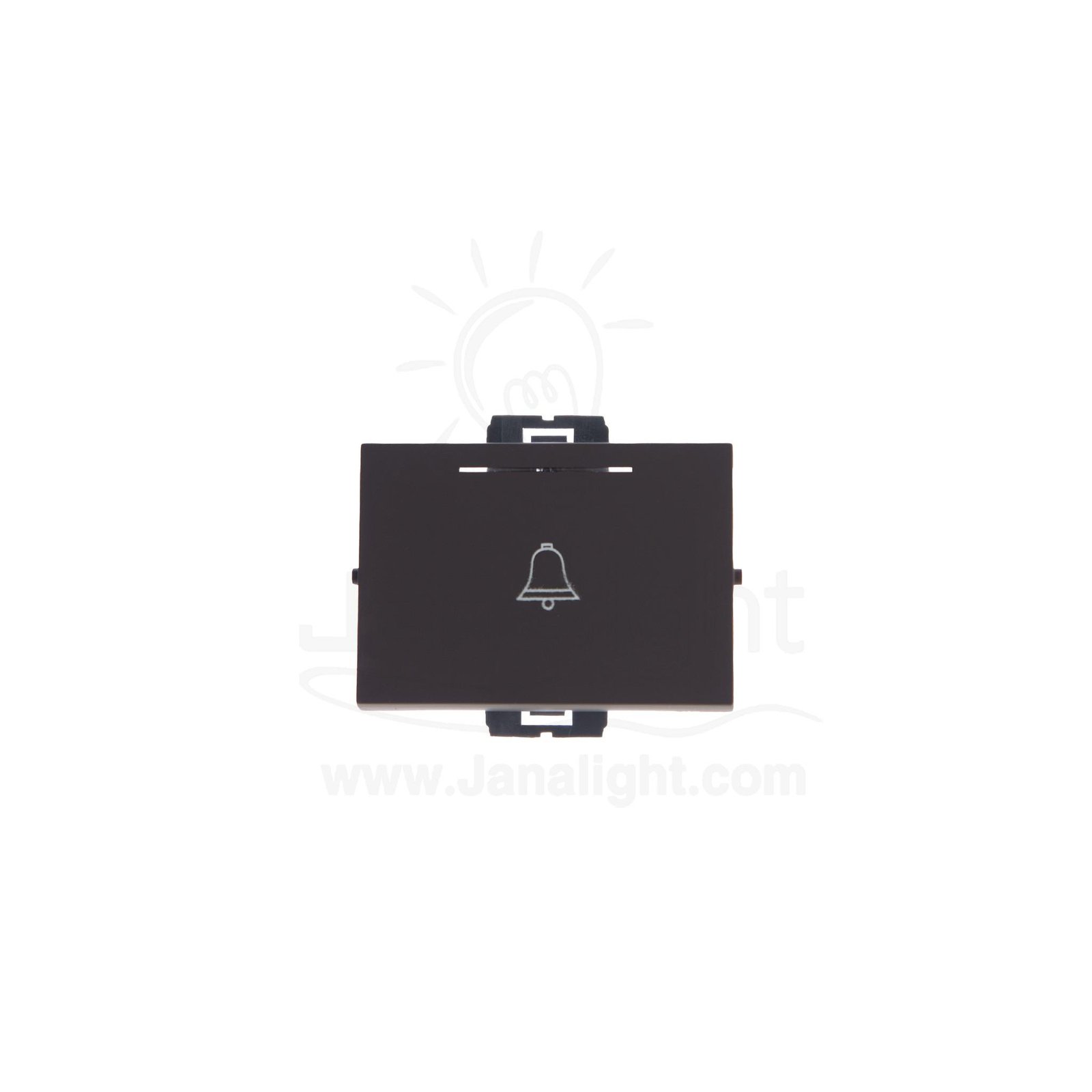 OSA زر جرس عريض بني 3 osa big bell switch dark brown